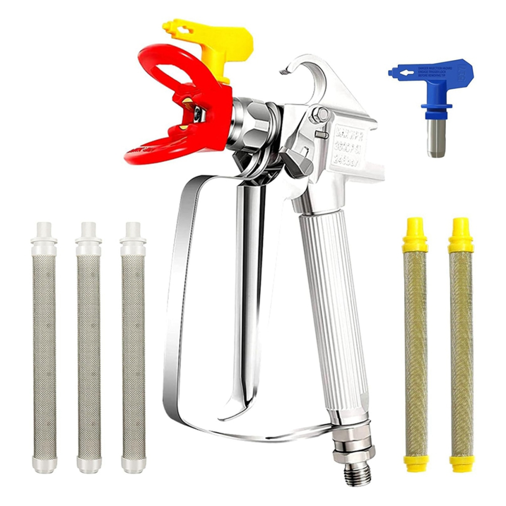 Airless Paint Sprayer Kit Pieces With 2Pcs 517 Tips And Nozzle Guard 4851507278890