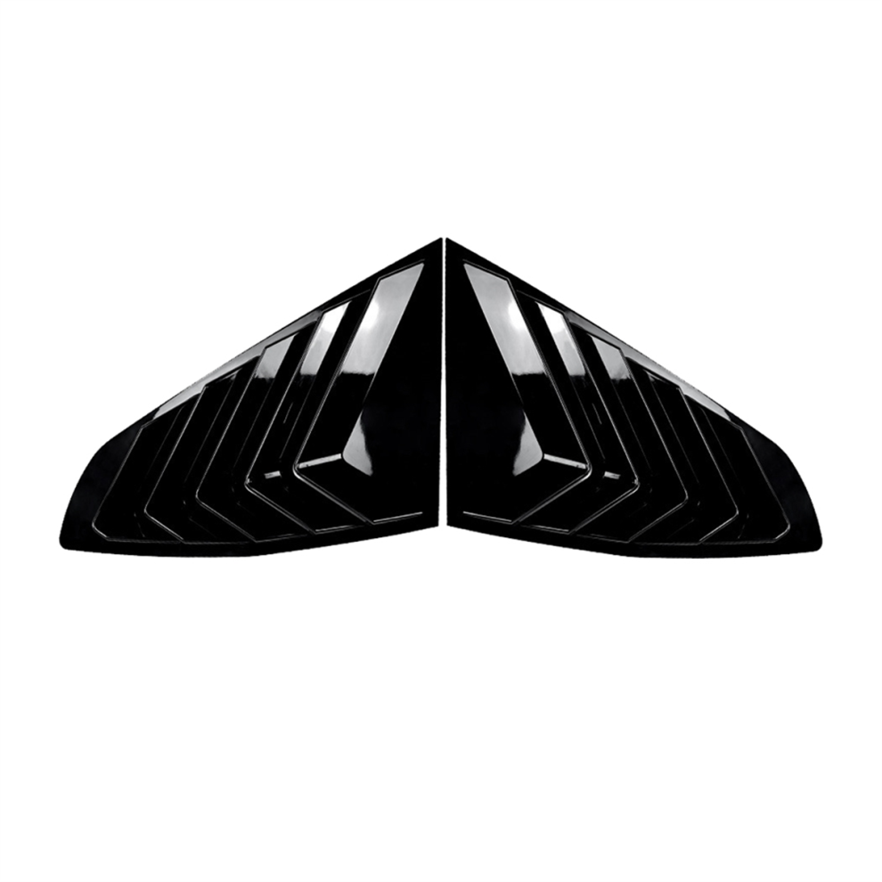 Rear Window Louvers Shutters Blinds Cover Trim For Glossy Black 4851507280855