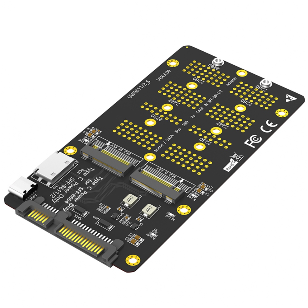 M.2(Ngff) Nvme Ssd/Sata-Bus Ssd To Sff-8611/8612 And Sata Adapter 4851507283665