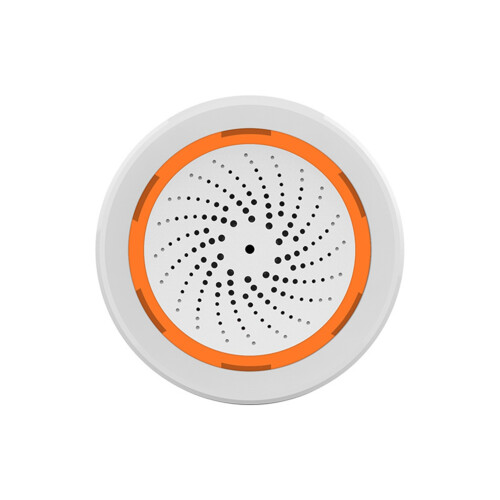 Sirene inteligente Tuya ZigBee com alarme sonoro e luminoso