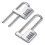 2 Pcs 4 Digit Combination Lock Code Cabinet Lock 1
