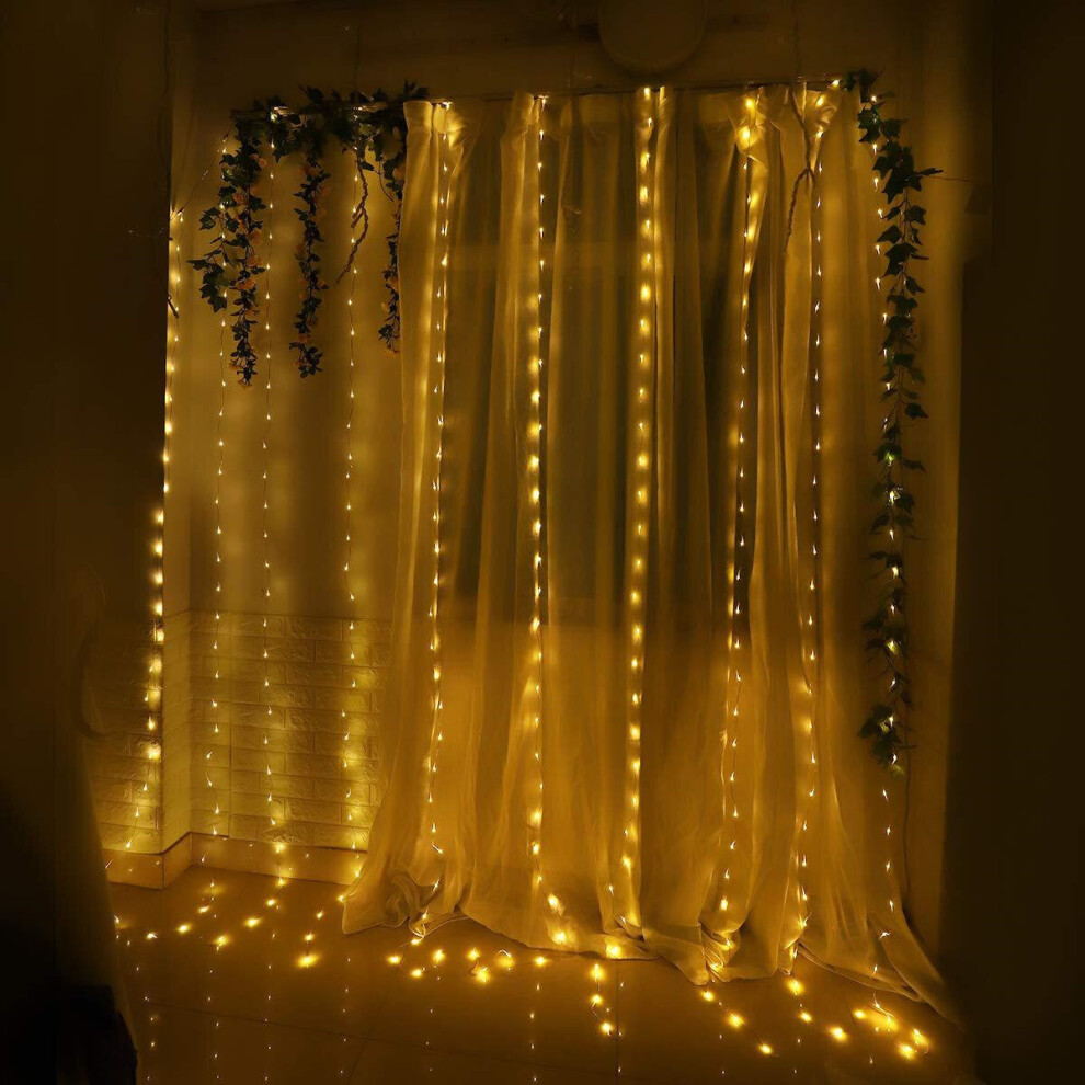 (Warm Light, Regular style) 300 LED USB Christmas String Fairy Light Wedding Xmas Party Decor Music Control