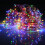 (Red) 32M Solar Powered LED String Copper Wire Fairy Light Christmas Lamp Waterproof 11