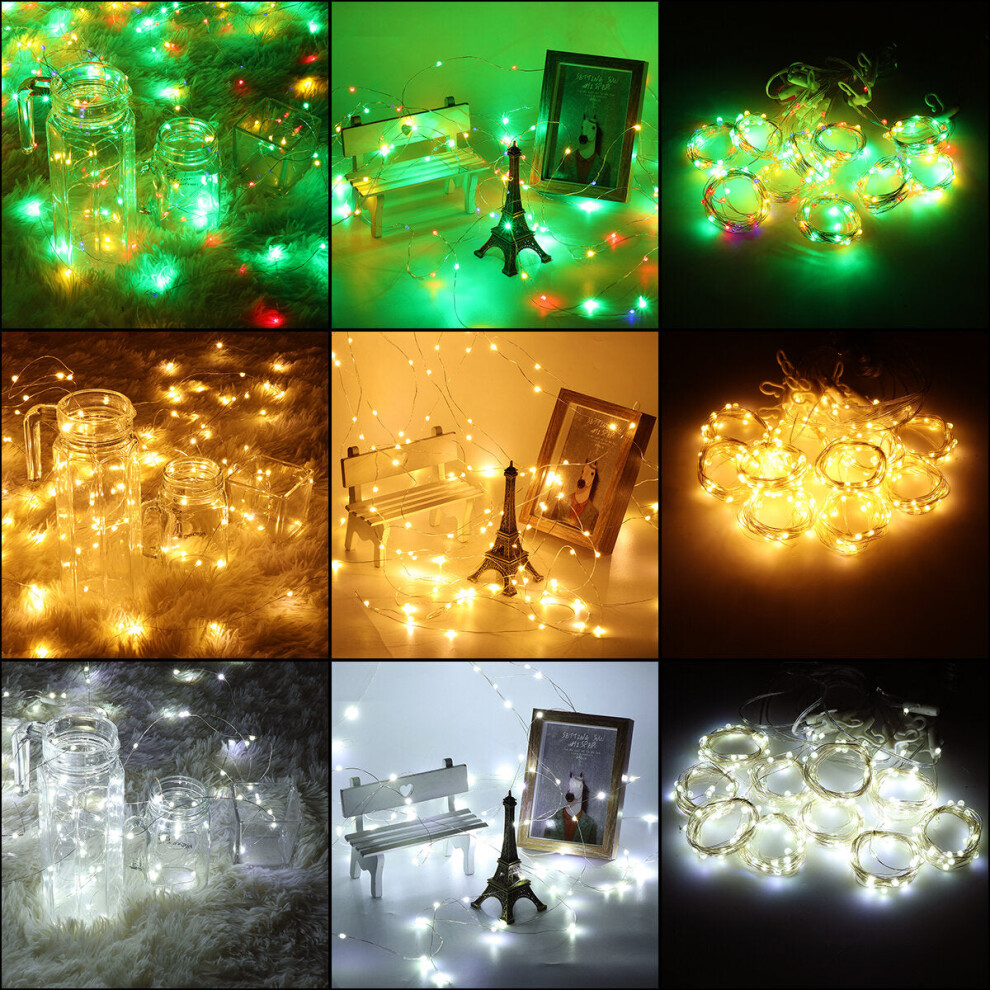 (Colourful Light) 3M*2M USB 200LED Curtain Window Fairy String Light Twinkle Christmas Party Wedding Holiday Outdoor Lamp