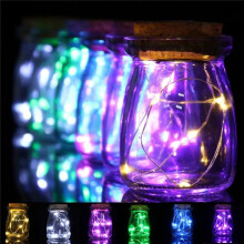 (Green) Romantic Xmas 10 LED Colours Seed Vase Lights Wedding Centrepiece Fairy Lights