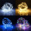 (White) 10M 100 LED Battery Operated Silver Wire String Fairy Light Christmas + Remote Controller 9