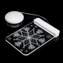 (Small Snowflake) Christmas Hanging LED String Light Warm White Battery Supply Festival Party Holiday Light Decor