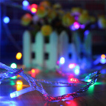 (Multicolor) 10M 100LED Fairy String Christmas Light Outdoor Waterproof Wedding Holiday Party Lamp EU Plug