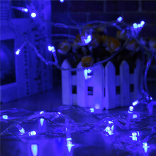 (Blue) 10M 100LED Fairy String Christmas Light Outdoor Waterproof Wedding Holiday Party Lamp EU Plug