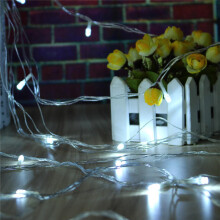 (White) 10M 100LED Fairy String Christmas Light Outdoor Waterproof Wedding Holiday Party Lamp EU Plug