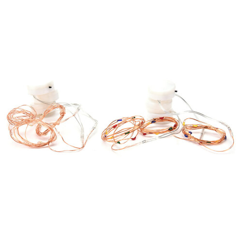 (Multicolor) Battery Powered Mini 1M 10LEDs Copper Wire Fairy String Light for Christmas Patio 2