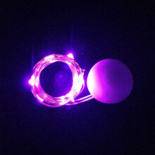 (Purple) Battery Powered Mini 1M 10LEDs Copper Wire Fairy String Light for Christmas Patio