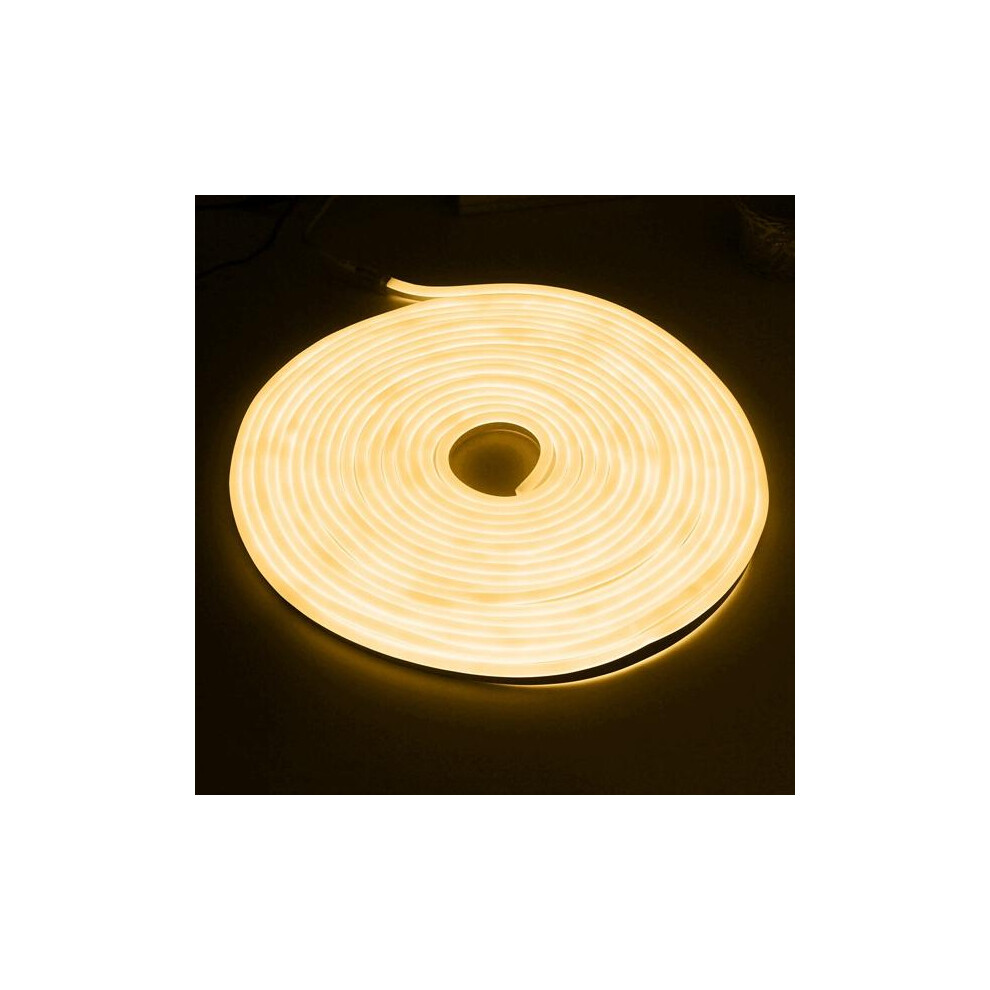 (Warm White) 10M 2835 LED Flexible Neon Rope Strip Light Xmas Outdoor Waterproof 220V