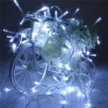 (White) 10M Battery Powered 100 LED Starry Fairy String Light Lamp Wedding Xmas Party Lamp