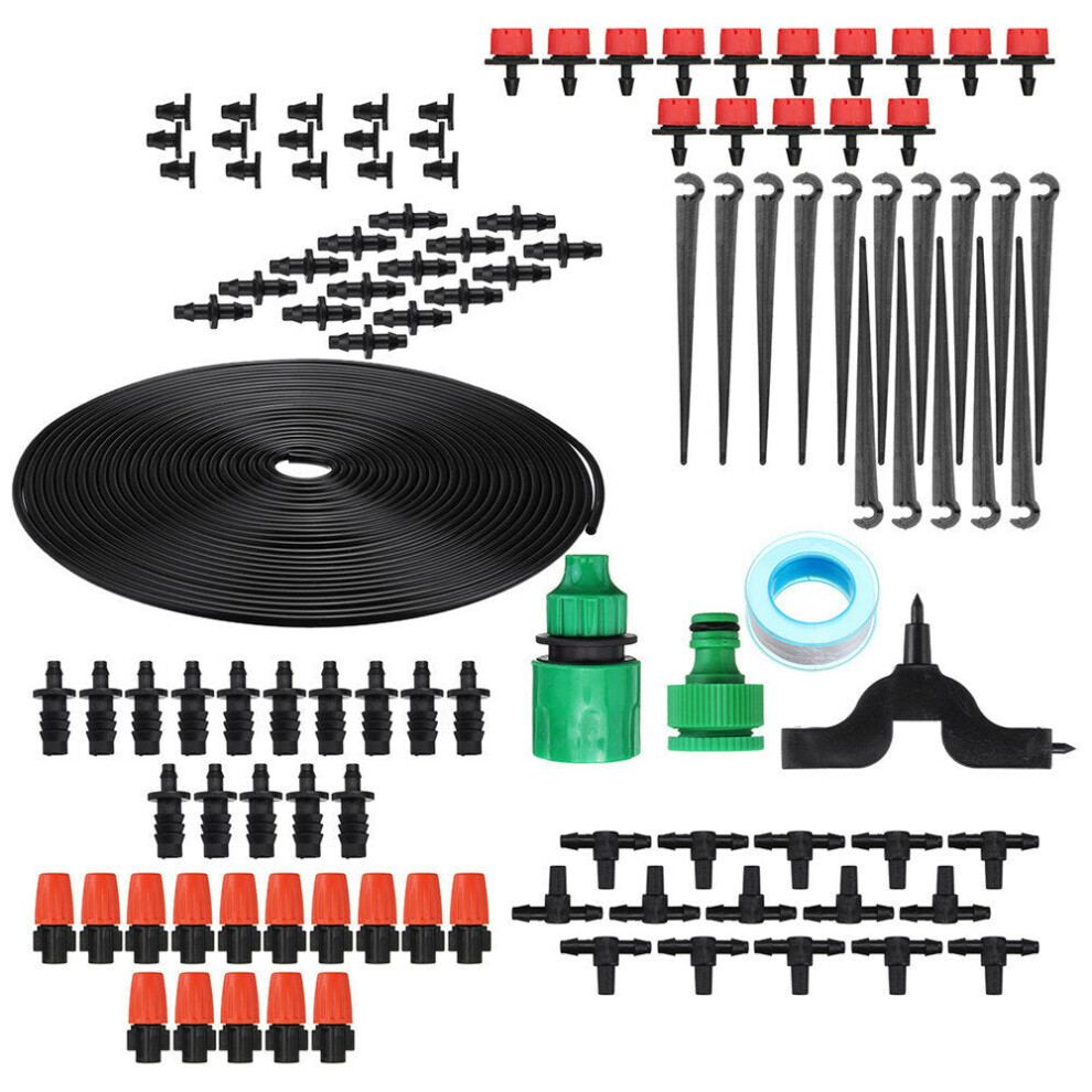 (15m) 10/15/20M DIY Micro Drip Irrigation System Plant Self Watering Garden Hose Kits