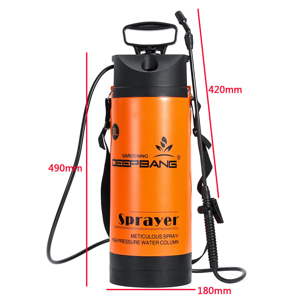 (8L) 3/5/8L Pressure Sprayer Shoulder-mounted Pump Sprayer Garden Action Pressure Plant Spray Bottle