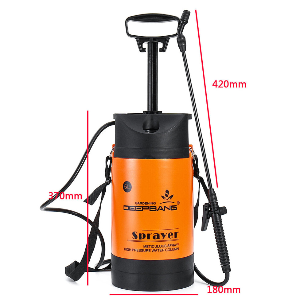 (5L) 3/5/8L Pressure Sprayer Shoulder-mounted Pump Sprayer Garden Action Pressure Plant Spray Bottle