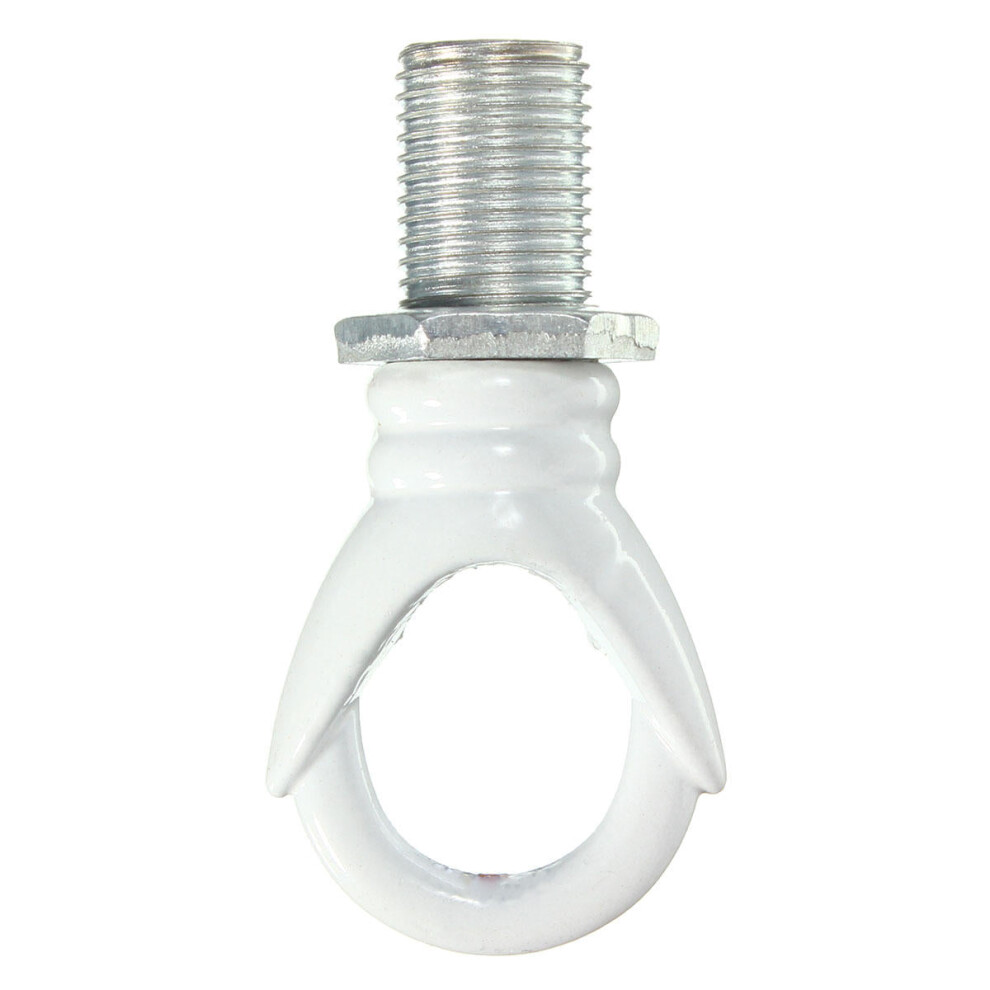 (White) Vintage Close Grain Style 10MM Lamp Hook for Pendant Chandelier Ceiling Light
