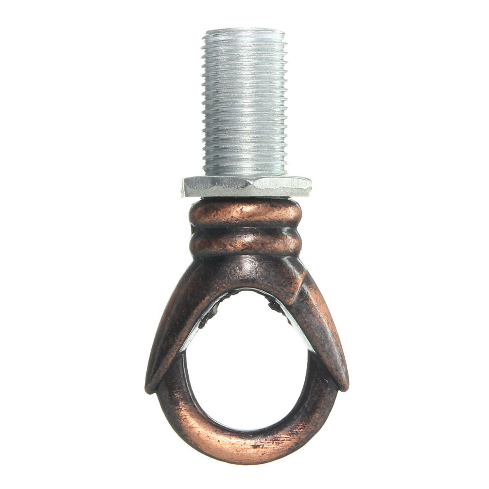 (Red Bronze) Vintage Close Grain Style 10MM Lamp Hook for Pendant Chandelier Ceiling Light