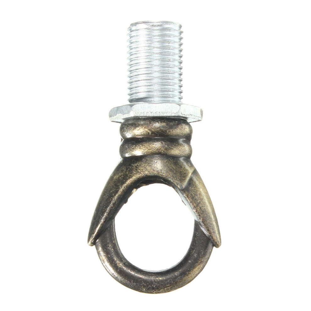 (Bronze) Vintage Close Grain Style 10MM Lamp Hook for Pendant Chandelier Ceiling Light