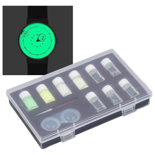 Clock Luminous Fluorescent Powder, Easy Mixing Luminous Powder Kit 2