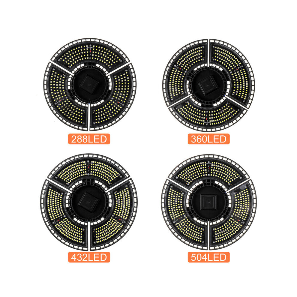 (504LED) E27 288/360/432/504LED Garage Light Foldable Super Bright Ceiling High Bay Light-image-OPC-PGKPGMN-NEW