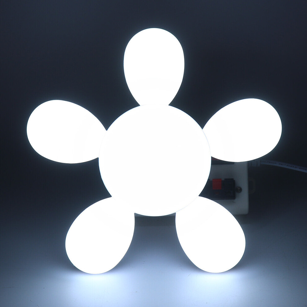 (White, 220V) LED Garage Shop Work Lights E27 Home Ceiling Fixture Deformable Lamp