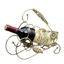 (Gold) Retro Wine Champange Bottle Rack Holder Wine Accessaries Home Decoration
