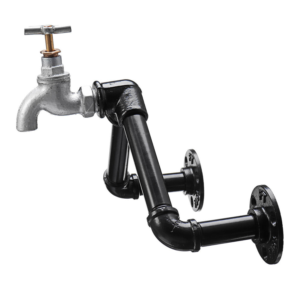 Industrial Iron Pipe Rack Vintage Bottle Holder Display Rack Liquor Kitchen Storage Rack-image-OPC-PGKPH5Q-NEW