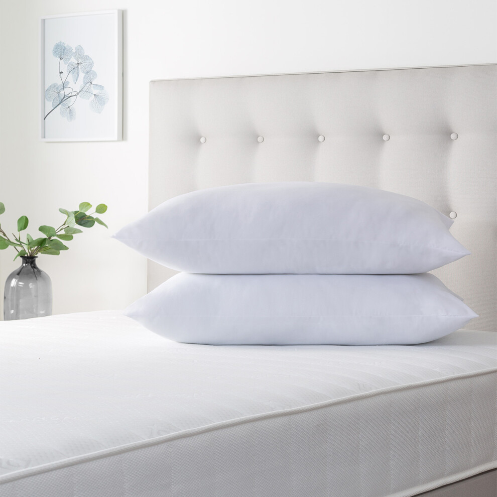(Firm, 2 Pack) Slumberdown Cool Summer Nights Pillow UK Made