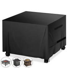 (A) BBQ Grill Cover Waterproof Drable Grill Protection Layer Dustproof Outdoor Camping Garden