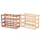 (Carbonization) European Solid Wood  Bottle Shelf Rack Holder Storage Racks Creative Design 4