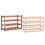 (Carbonization) European Solid Wood  Bottle Shelf Rack Holder Storage Racks Creative Design 3