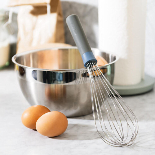 Egg Beater Silicone Handle Stainless Steel Whisk Egg & Milk Beater 2
