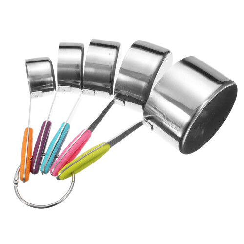 10Pcs Stainless Steel Measuring Cups & Spoons Tea Spoon Set Kitchen Tool 1