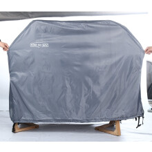 (Grey) Waterproof Anti-UV BBQ Grill Cover Tear-resistant Non-fading Grill Cover