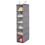 (Blue) Waterproof Oxford 6 Layers 2 Hooks Hanging Clothes Storage Bag 2