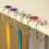 (Pink) Portable Handbag Hanger Foldable Light Weight Bag Holder Multifunction Hook 9