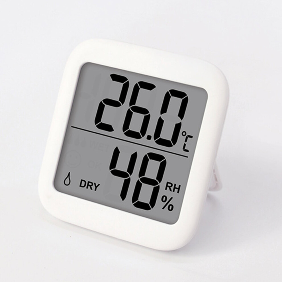 (White) 1pc Mini LCD Digital Thermometer Hygrometer Indoor Temperature Humidity Sensor