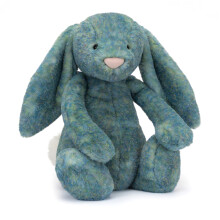 Jellycat Bashful Azure Luxe Bunny Stuffed Animal  Huge 20 inches | Rabbit & Bunny Plush Toy | Classic Children's Gift