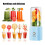 (White) 300ML 2000mAh Wireless Juicer Juicer Cup Household Automatic Small Mini Electric Portable Blender Juice Cup 3