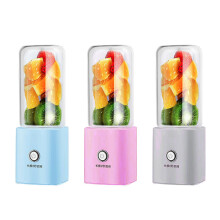 (Pink) 300ML 2000mAh Wireless Juicer Juicer Cup Household Automatic Small Mini Electric Portable Blender Juice Cup