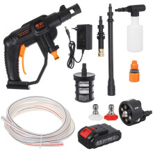 (EU Plug) 21V High Pressure Washer Cordless Car Washing Machine Garden Watering Guns