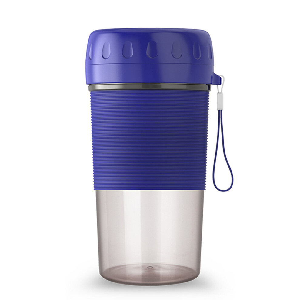 (Blue) Automatic Household Portable Juicer Fruit Container USB Charging Juice Cup for Bottle Extractor