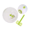 (Yellow) 3 In 1 Multi-function Handheld Vegetable Chopper Mincer Blender Measuring Container Salad Food Tool 6