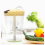 (Yellow) 3 In 1 Multi-function Handheld Vegetable Chopper Mincer Blender Measuring Container Salad Food Tool 5