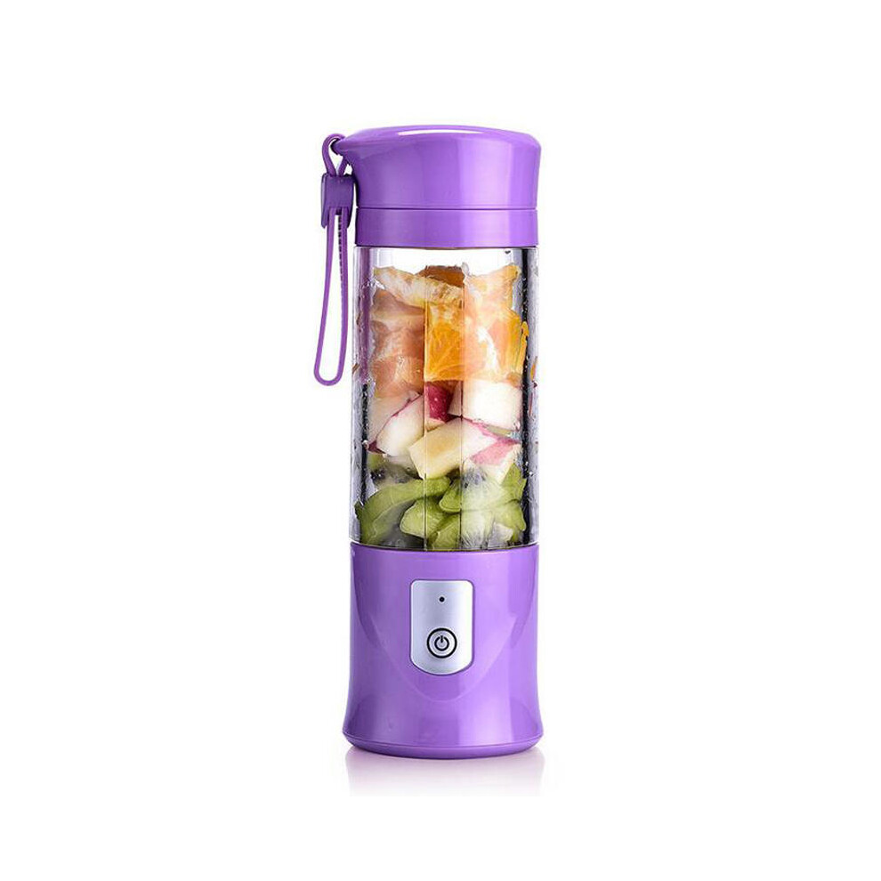 (Purple) 420ML Mini USB Portable Electric Fruit Juicer Smoothie Maker Blender Machine Cup-image-OPC-PGKPHVF-NEW
