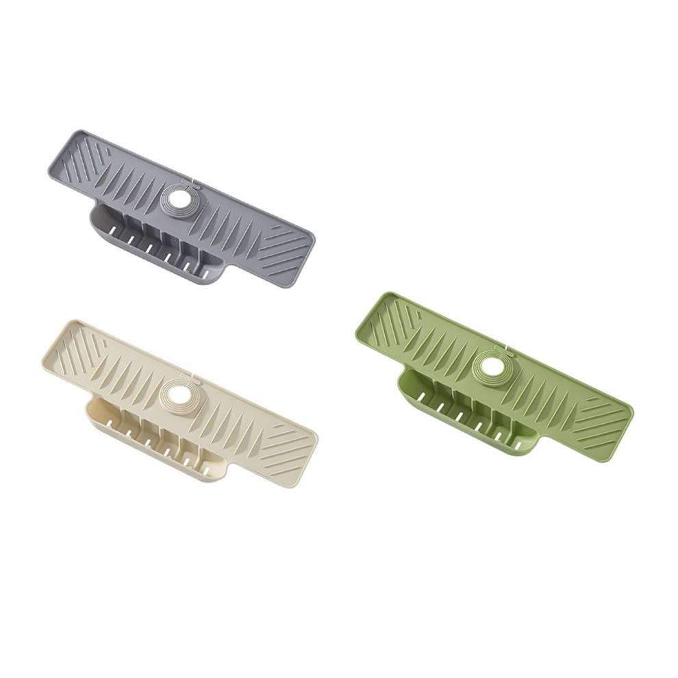 Lot de 3 tapis de drainage en silicone anti-éclaboussures pour évier de cuisine