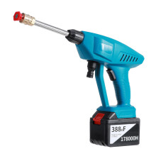 (188VF One Battery, US Plug) 1000W High Pressure Washer Car Washing Self-priming Spray Guns Lance Cleaning Tool