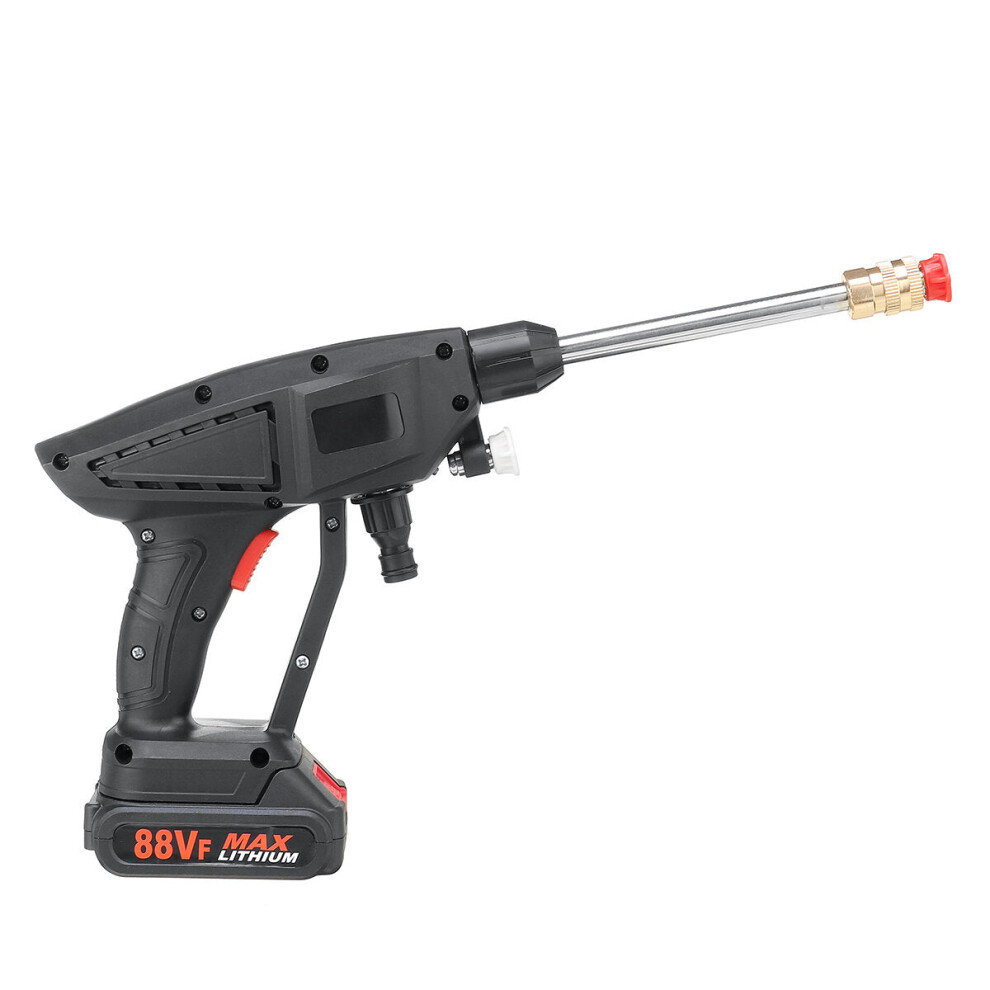 (One Battery, EU Plug) 88VF Car High Pressure Water Sprayer Cordless Spray Guns Car Garden Washer For Makita Battery